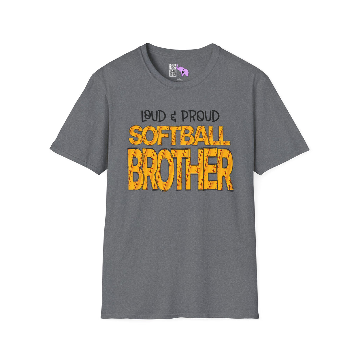 Loud & Proud Softball Brother Adult T-shirt