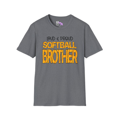 Loud & Proud Softball Brother Adult T-shirt