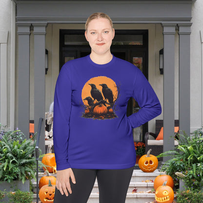 Halloween Crows 4 Adult Long Sleeve Tee