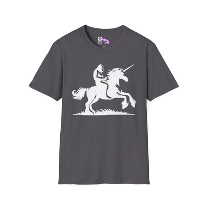 Bigfoot Rides A Unicorn Adult T-shirt