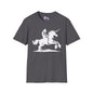Bigfoot Rides A Unicorn Adult T-shirt
