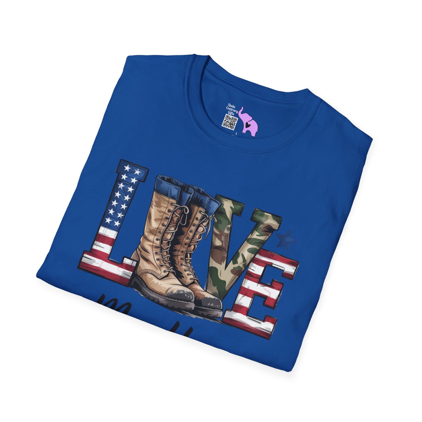 Love My Hero (Military Boots) Adult T-Shirt