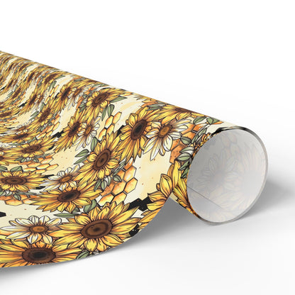Honecombs & Sunflowers Wrapping Paper