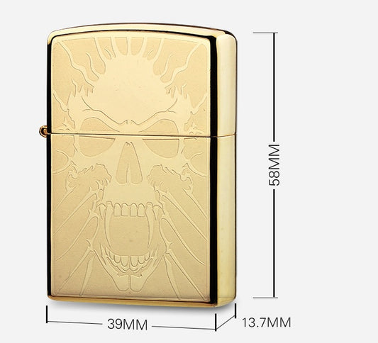 Etched Metallic USB Rechargeable Lighter