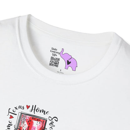Home Sweet Home Texas Love Adult T-shirt