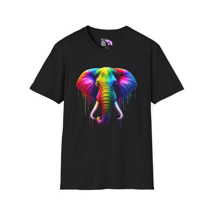 Colorful Elephant Adult T-shirt