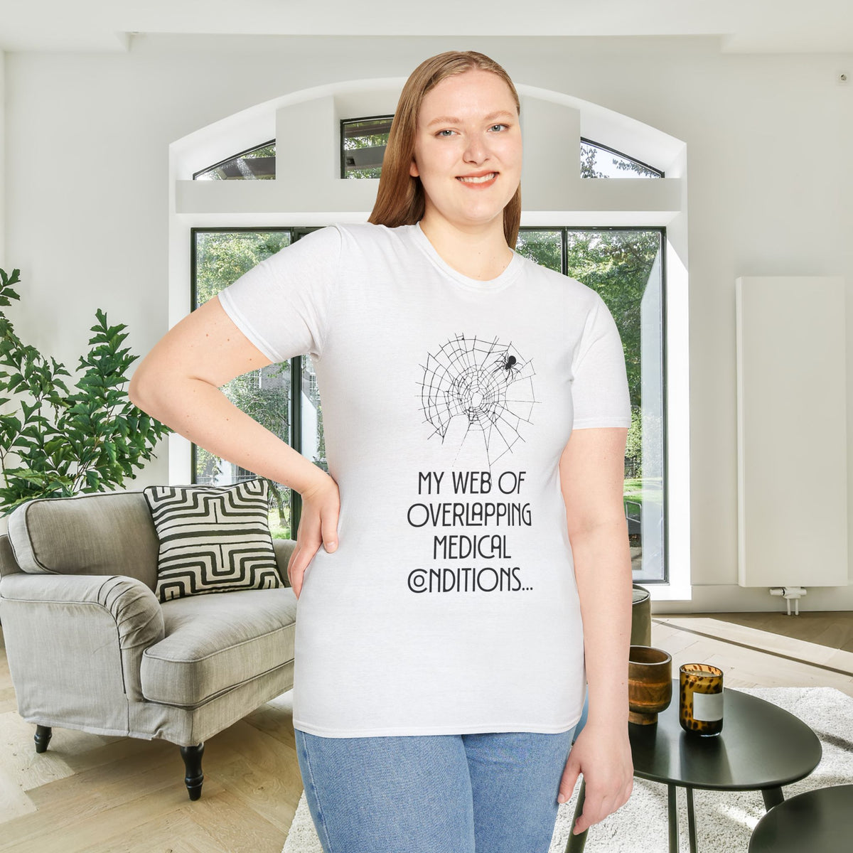 My Web of Overlapping Medical Conditions Adult T-shirt