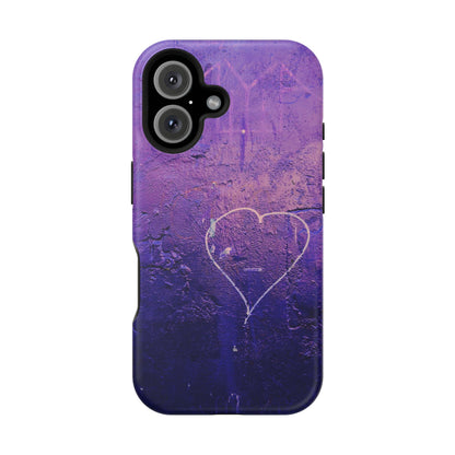 Purple Heart Wall MagSafe® Compatible Tough Case for iPhone