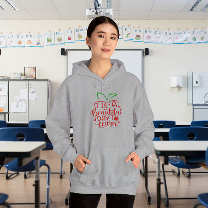 It's A Beautiful Day To Learn Heavy Blend™ Hooded Sweatshirt