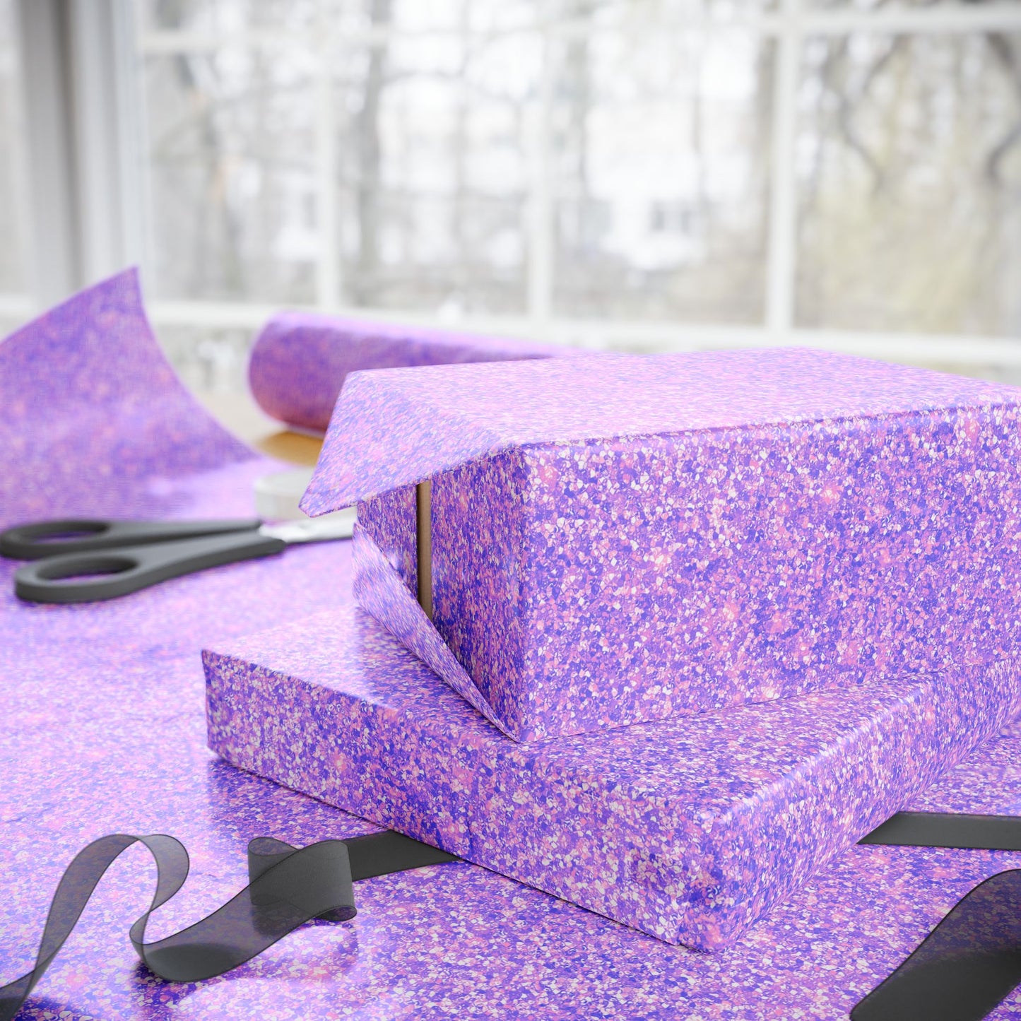 Lavender Crystal Wrapping Paper