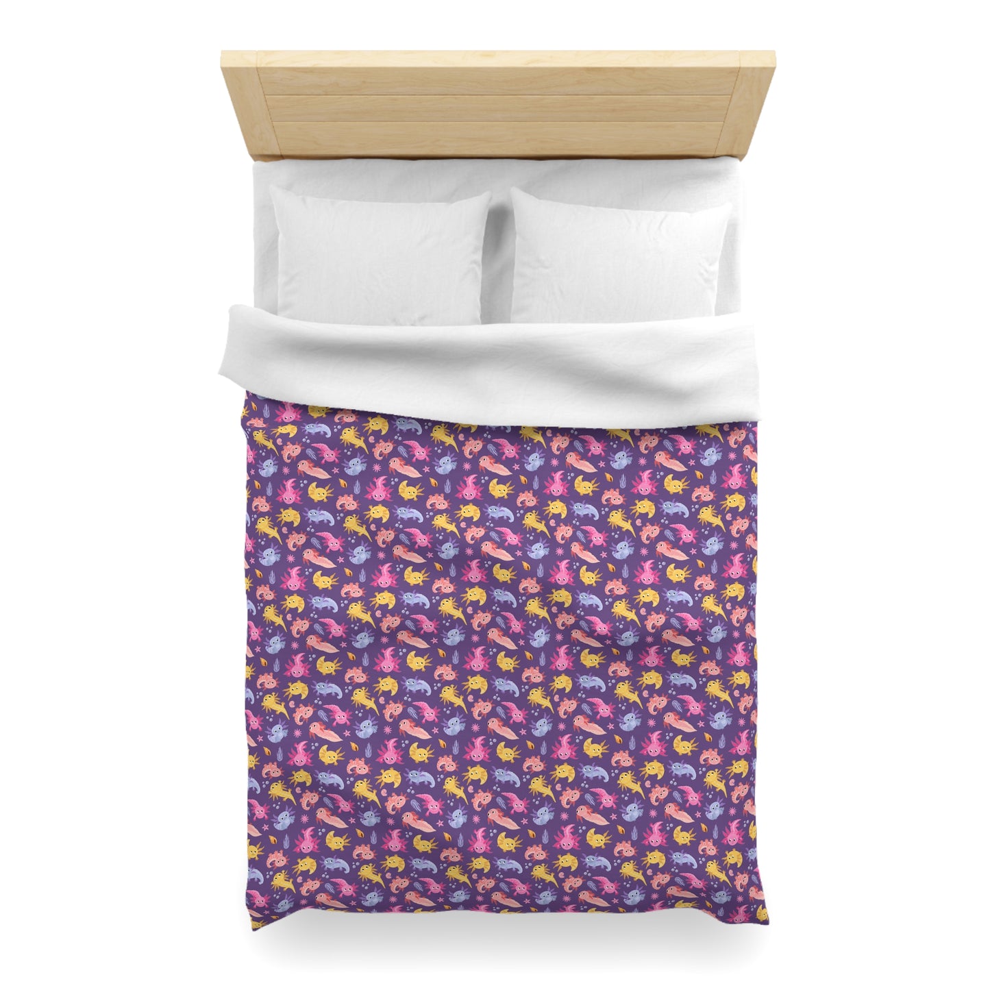 Axolotl Adventures Microfiber Duvet Cover