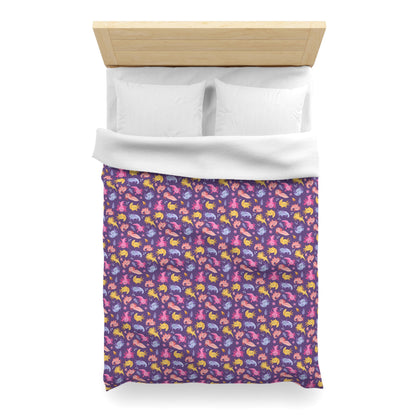 Axolotl Adventures Microfiber Duvet Cover