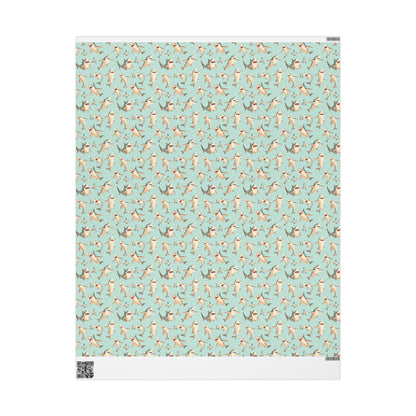 Aquamarine Sharks Wrapping Paper
