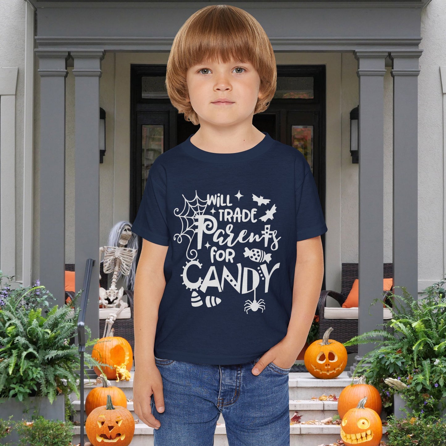 Will Trade Parents For Candy Heavy Cotton™ Toddler T-shirt