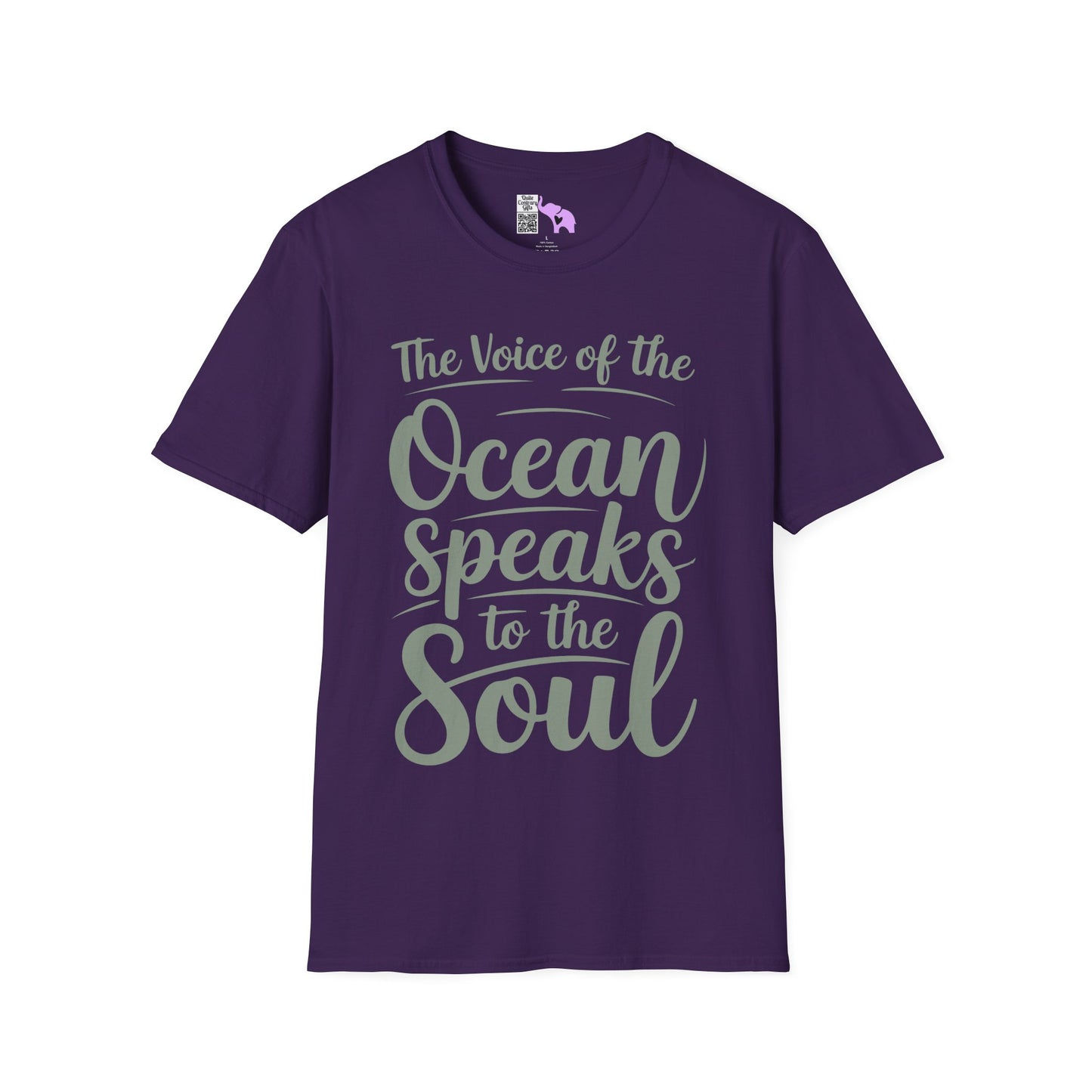 The Voice of the Ocean Speaks to the Soul Adult T-shirt