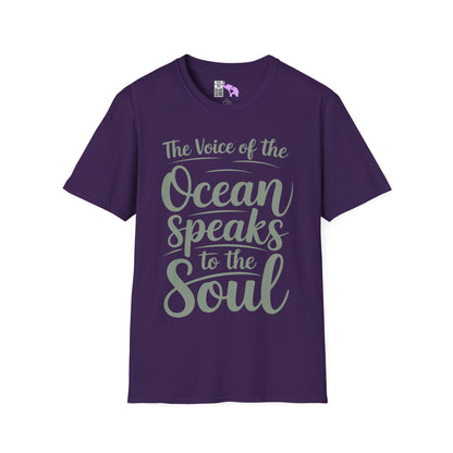 The Voice of the Ocean Speaks to the Soul Adult T-shirt