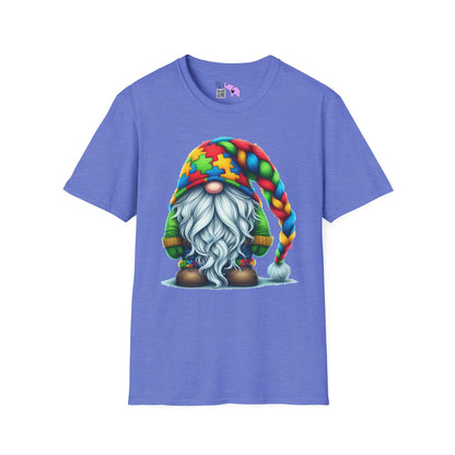 Autism Awarness Gnome Adult T-shirt
