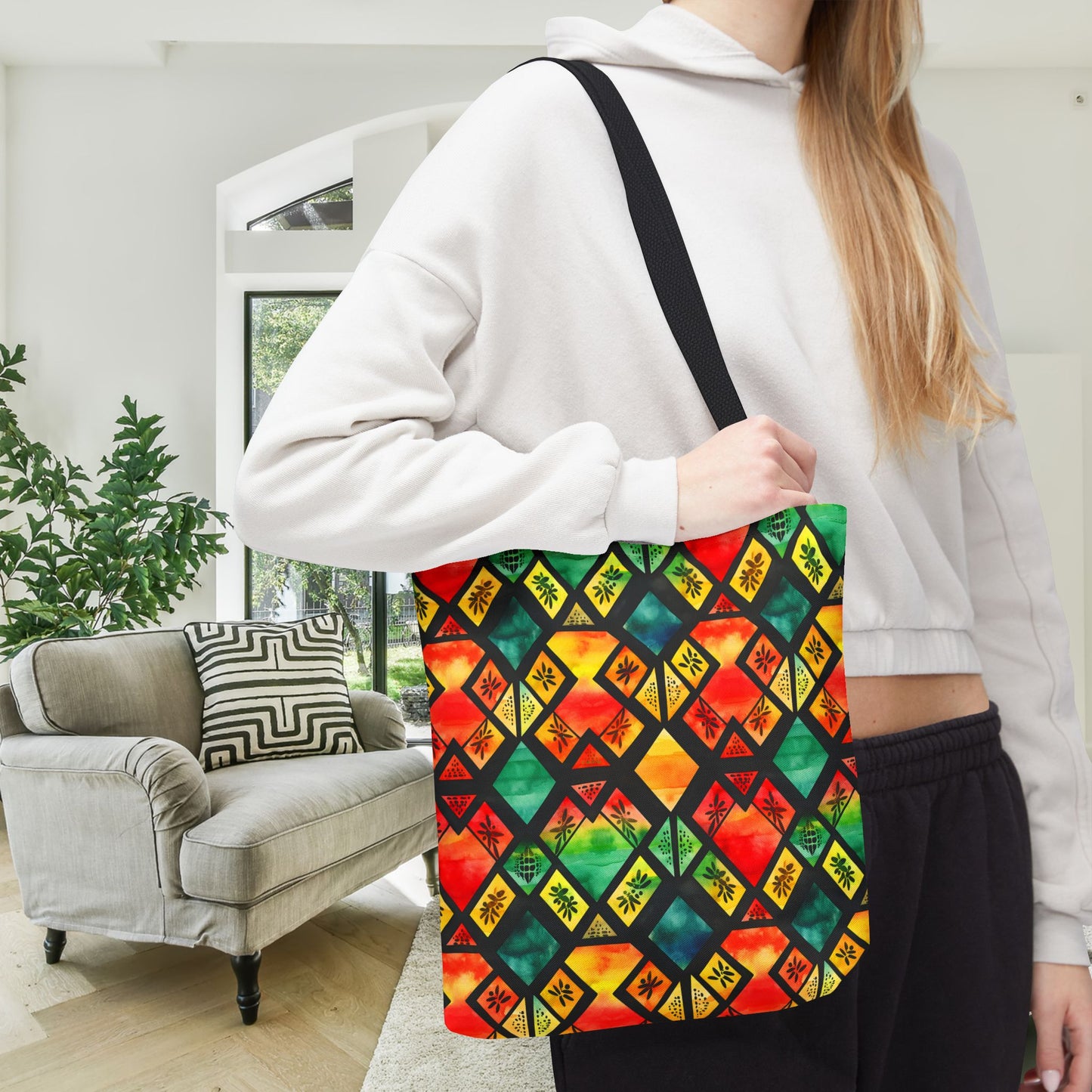 Freedom Flame Canvas Tote Bag