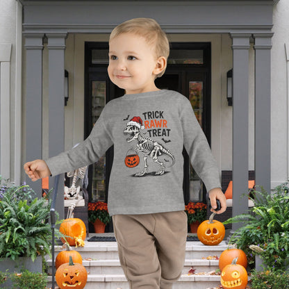 Trick Rawr Treat Toddler Long Sleeve Tee