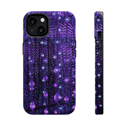 Purple Raindrops MagSafe® Compatible Tough Case for iPhone