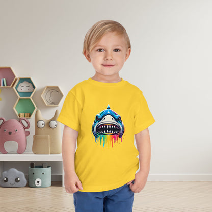 Colorful Shark Toddler Tee