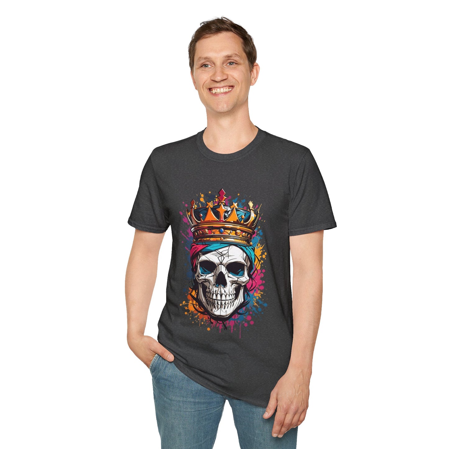 Colorful Crowned Skull T-shirt