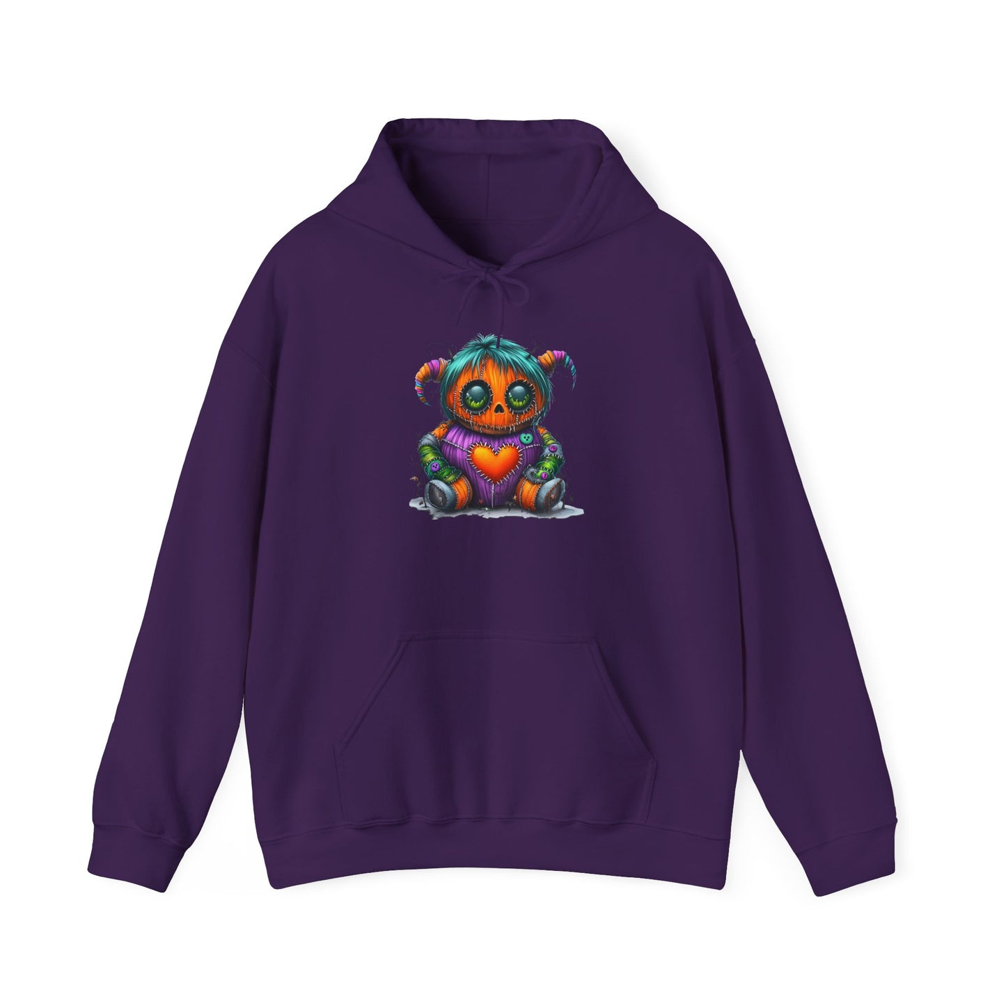 Patchwork Pumpkin Heart Heavy Blend™ Hooded Sweatshirt