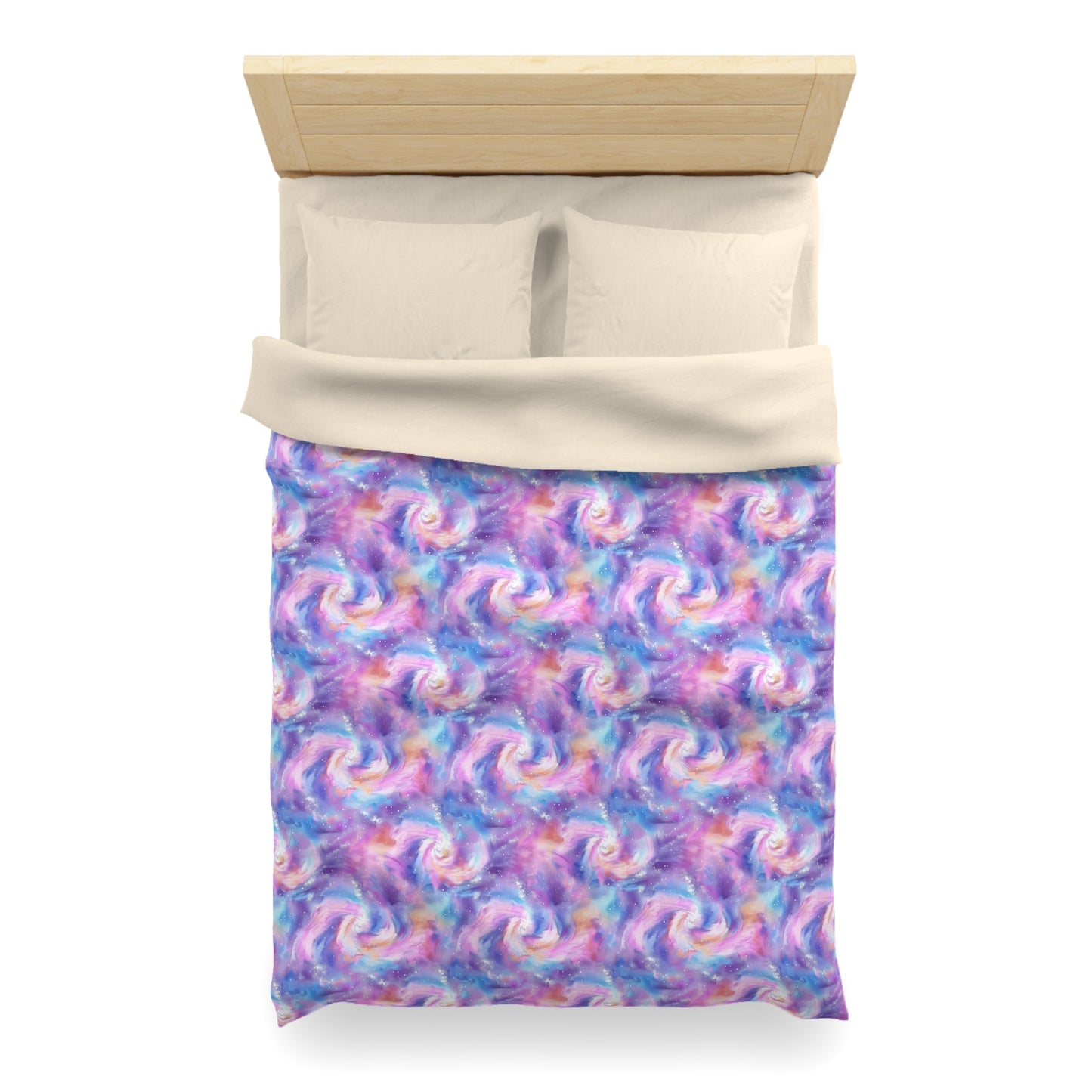 Pastel Cloud Color Swirl Microfiber Duvet Cover