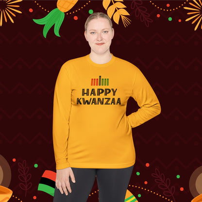 Happy Kwanzaa (Kinara) Adult Long Sleeve Tee