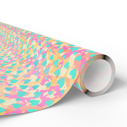 Sweetheart Camo Wrapping Paper