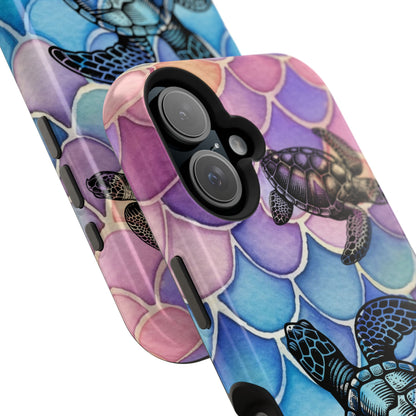 Sea Turtle Silhouette MagSafe® Compatible Tough Case for iPhone