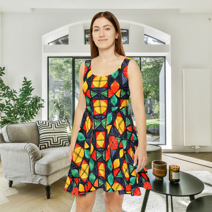 Candlelight Burst Women's Skater Dress
