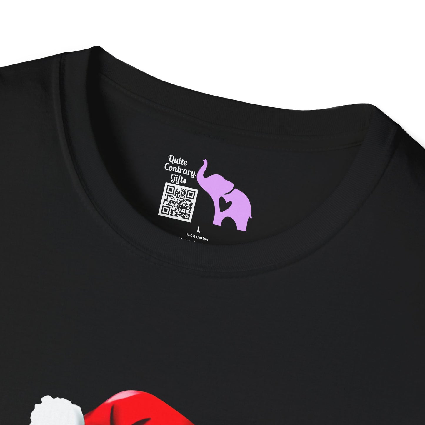 Santa Kitten Adult T-shirt