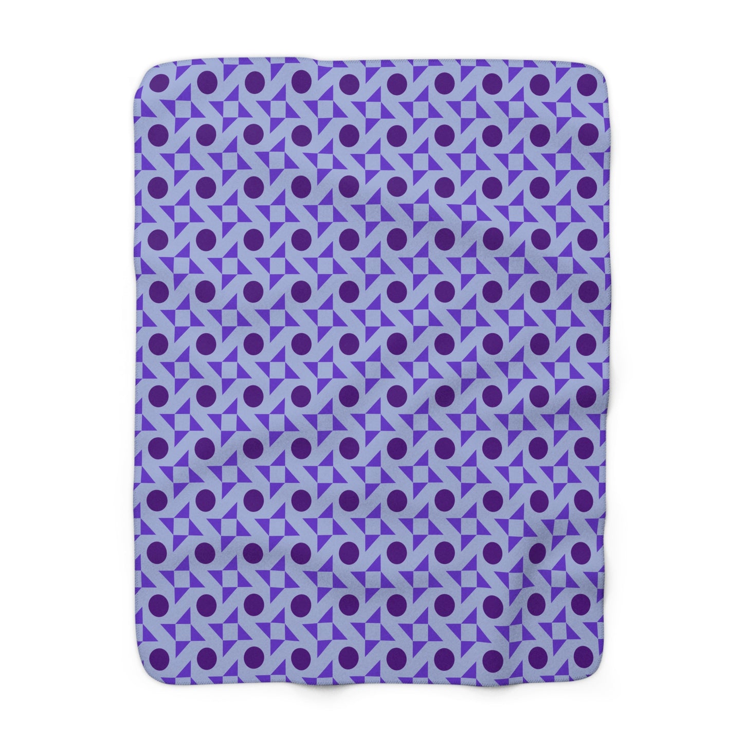 Violet Pinwheels Fleece Blanket