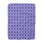Violet Pinwheels Fleece Blanket
