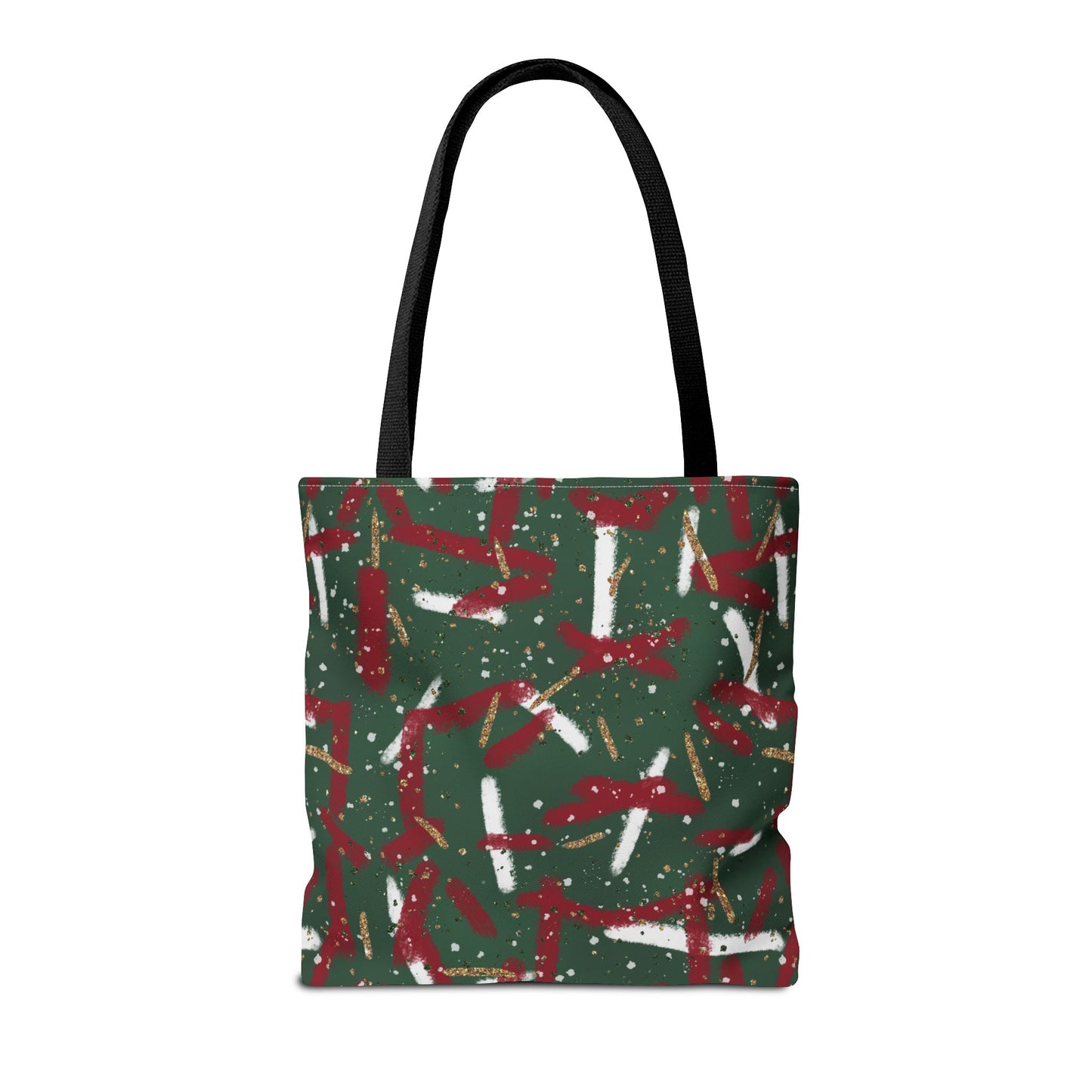 Holiday Brushstrokes Canvas Tote Bag