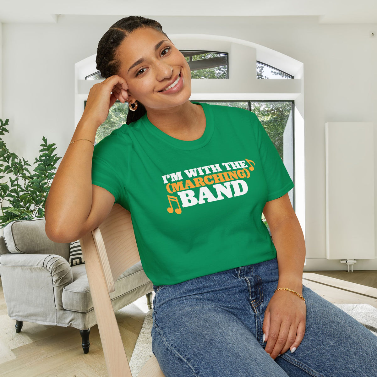I'm With The (Marching) Band Adult T-shirt