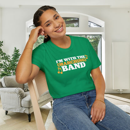 I'm With The (Marching) Band Adult T-shirt