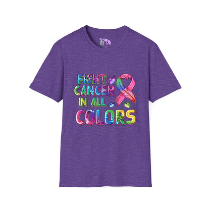 Fight Cancer in All Colors 8 Adult T-shirt