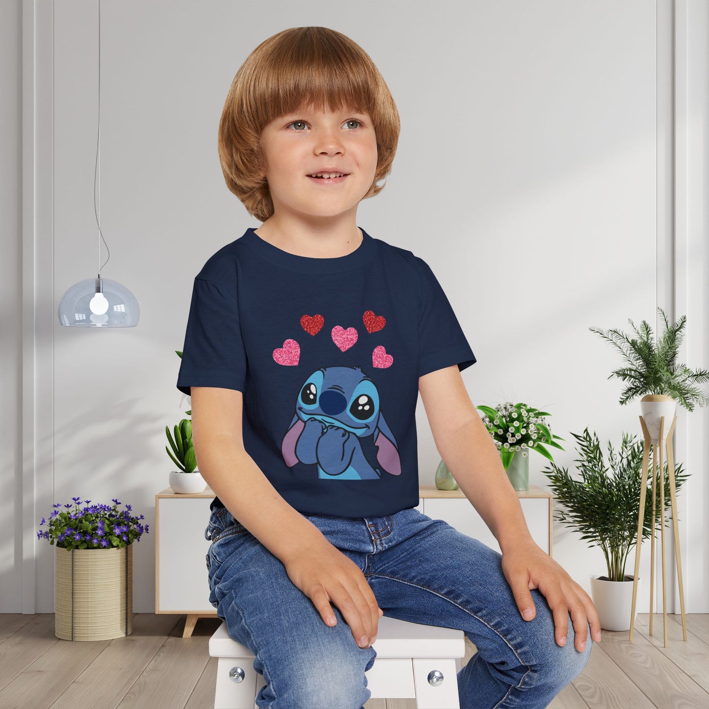 Stitch In Love Heavy Cotton™ Toddler T-shirt