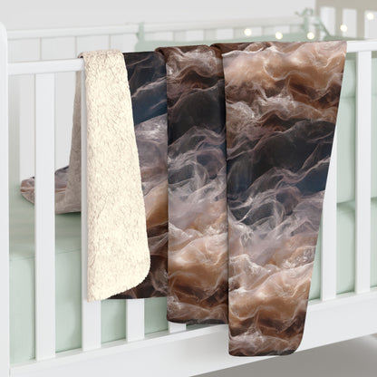 Dawnveil Sheer & Lace Fleece Blanket