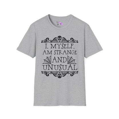 Beetlejuice I Myself Am Strange and Unusual Adult T-shirt