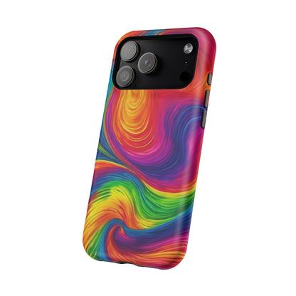 Tie Dye Color Swirl MagSafe® Compatible Tough Case for iPhone