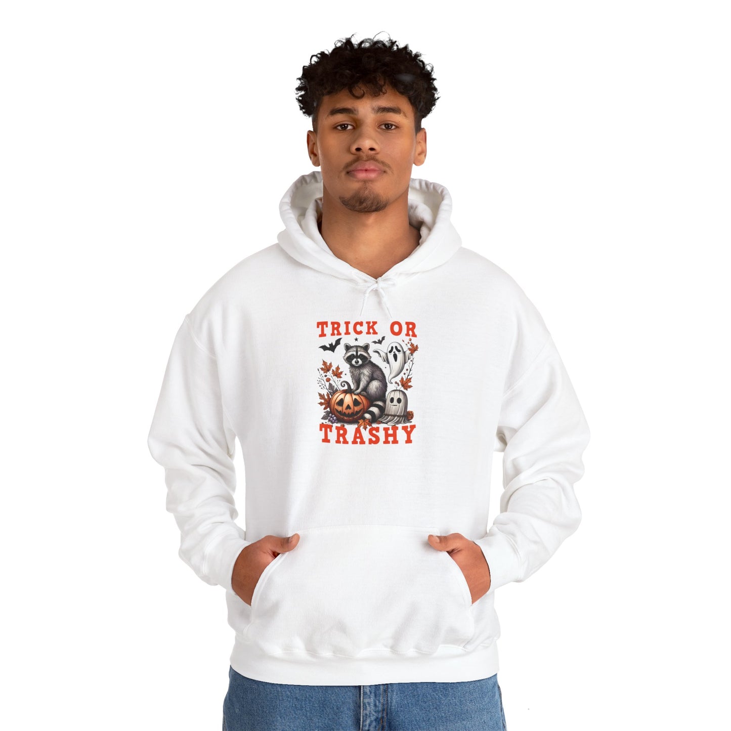 Trick or Trashy Racoon Heavy Blend™ Hooded Sweatshirt