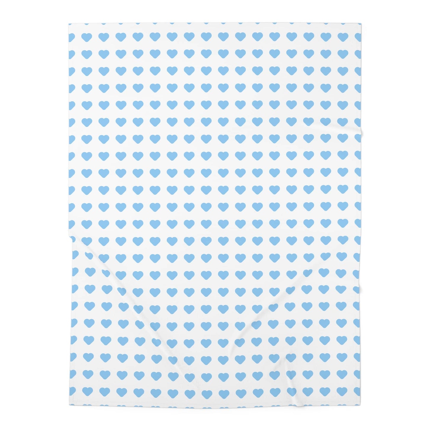 Powder Blue Sweethearts Swaddle Blanket