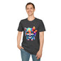 Cute Colorful Kitten w/Butterfly T-shirt