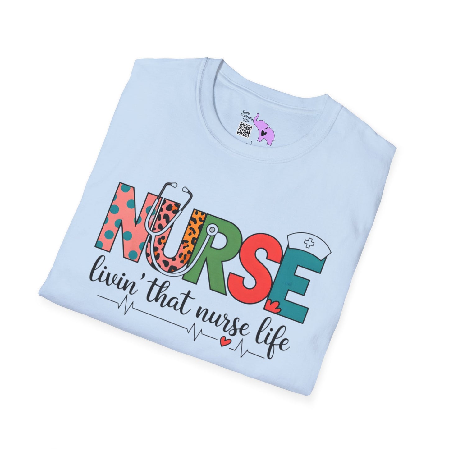 Nurse Livin' That Nurse Life Adult T-shirt