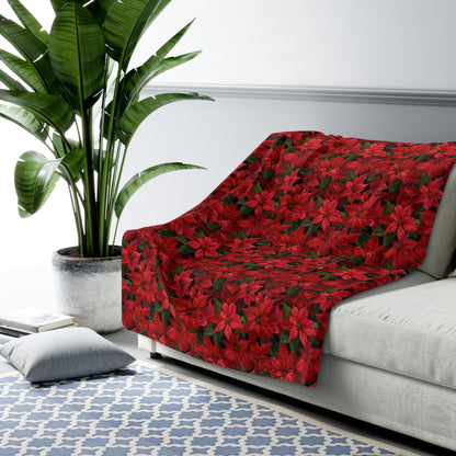 Crimson Noel Fleece Blanket