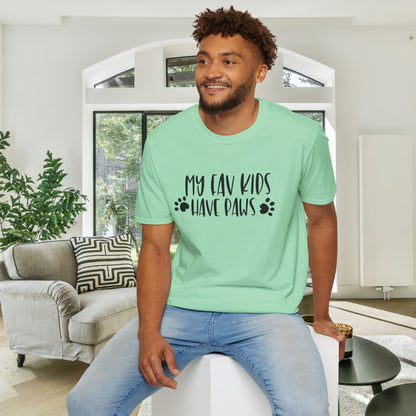 My Fav Kids Have Paws Adult T-shirt