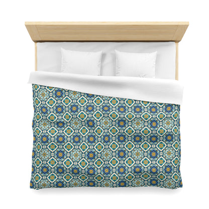 Mediterranean Lace Microfiber Duvet Cover